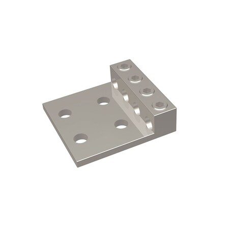 Burndy Aluminum Universal Terminal, 4 Conductor, 4 Hole, 6 AWG Str-350 kcmil K4A31U4N